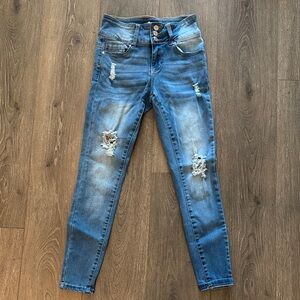 Distressed Blue Women's Jeans